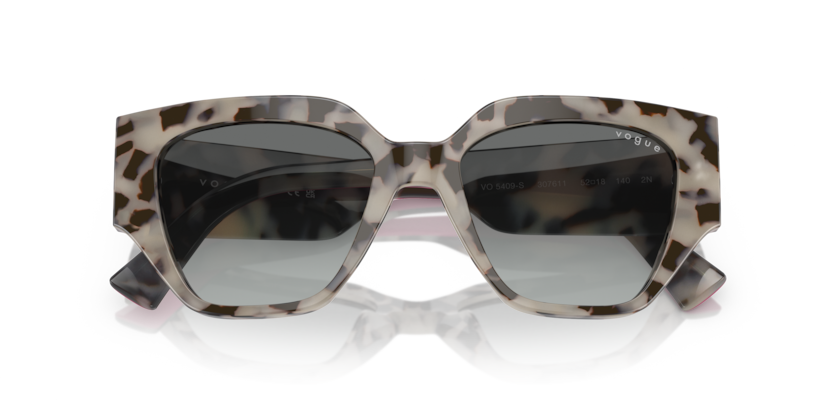 VOGUE KADIN GÜNEŞ GÖZLÜĞÜ 0VO 5409 S 307611 - Ivory/beige tortoise PEMBE