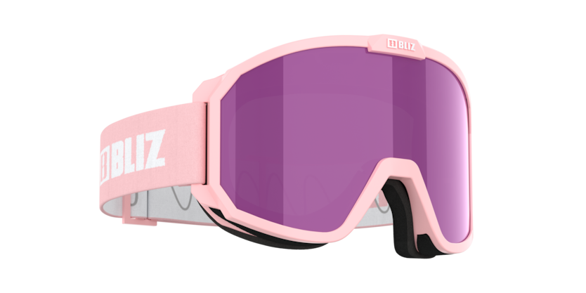 BLİZ GOGGLE KAYAK GÖZLÜĞÜ 0ZG 8002 - Rave 06 - Powder pink - white logo