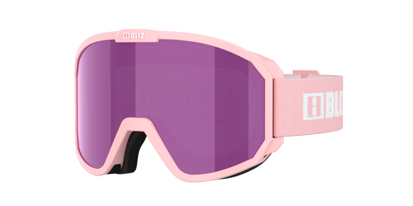 BLİZ GOGGLE KAYAK GÖZLÜĞÜ 0ZG 8002 - Rave 06 - Powder pink - white logo