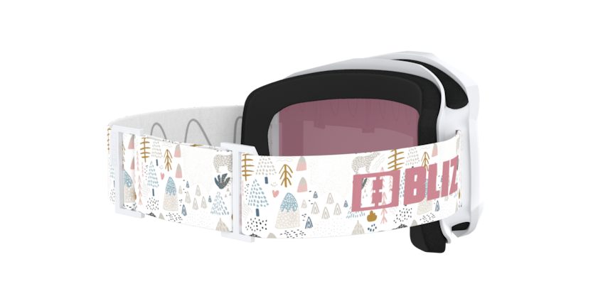 BLİZ GOGGLE KİDS KAYAK GÖZLÜĞÜ  0ZK 8503 - Liner jr01 - White - pink logo