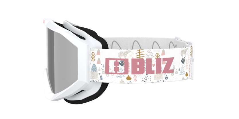 BLİZ GOGGLE KİDS KAYAK GÖZLÜĞÜ  0ZK 8503 - Liner jr01 - White - pink logo