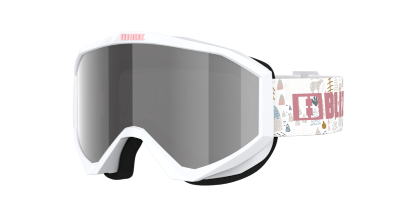 BLİZ GOGGLE KİDS KAYAK GÖZLÜĞÜ  0ZK 8503 - Liner jr01 - White - pink logo