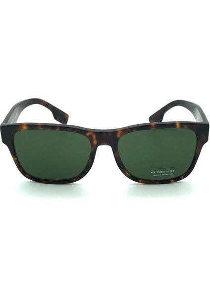 Burberry Carter Erkek Güneş Gözlüğü 0BE 4309  3536/71 Matte Dark Havana Green 57 Ekartman