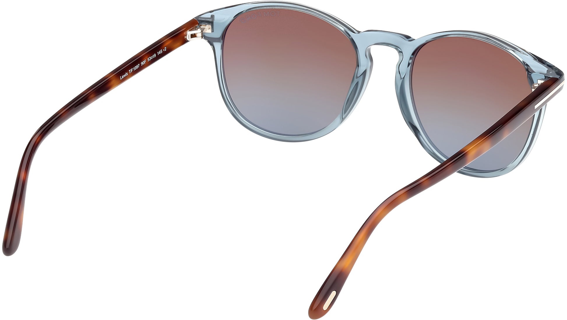 TOM FORD UNISEX GÜNEŞ GÖZLÜĞÜ Lewis FT 1097 90F Blue Brown