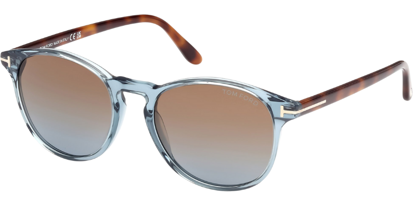 TOM FORD UNISEX GÜNEŞ GÖZLÜĞÜ Lewis FT 1097 90F Blue Brown